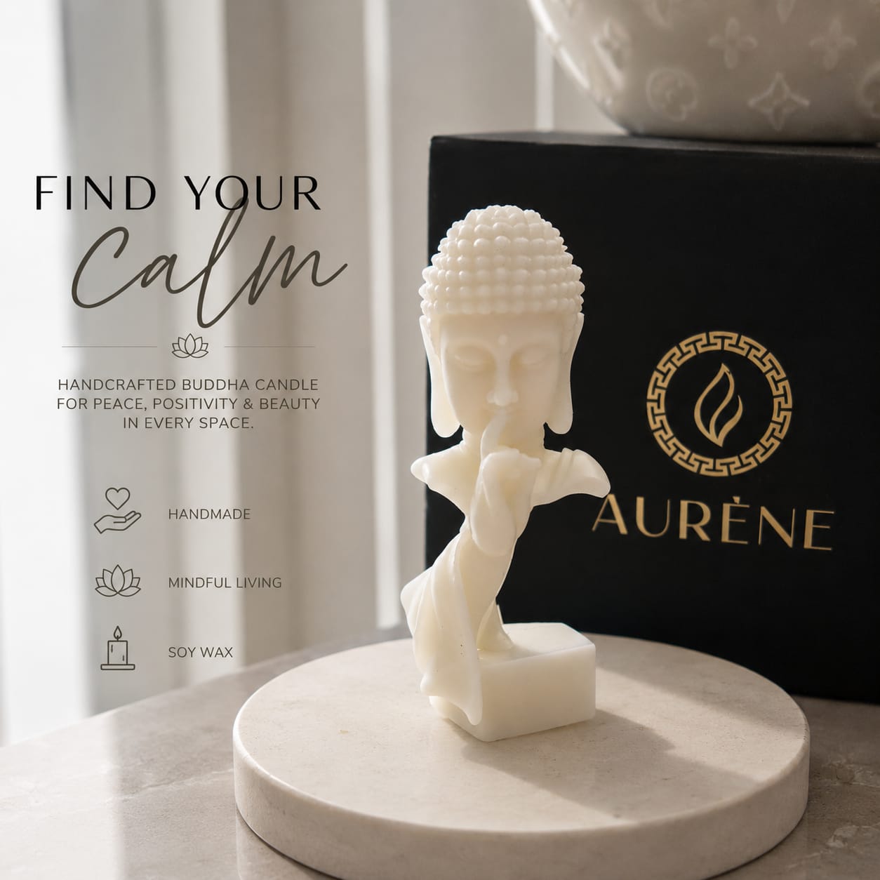 Mini Buddha - Decorative Candle