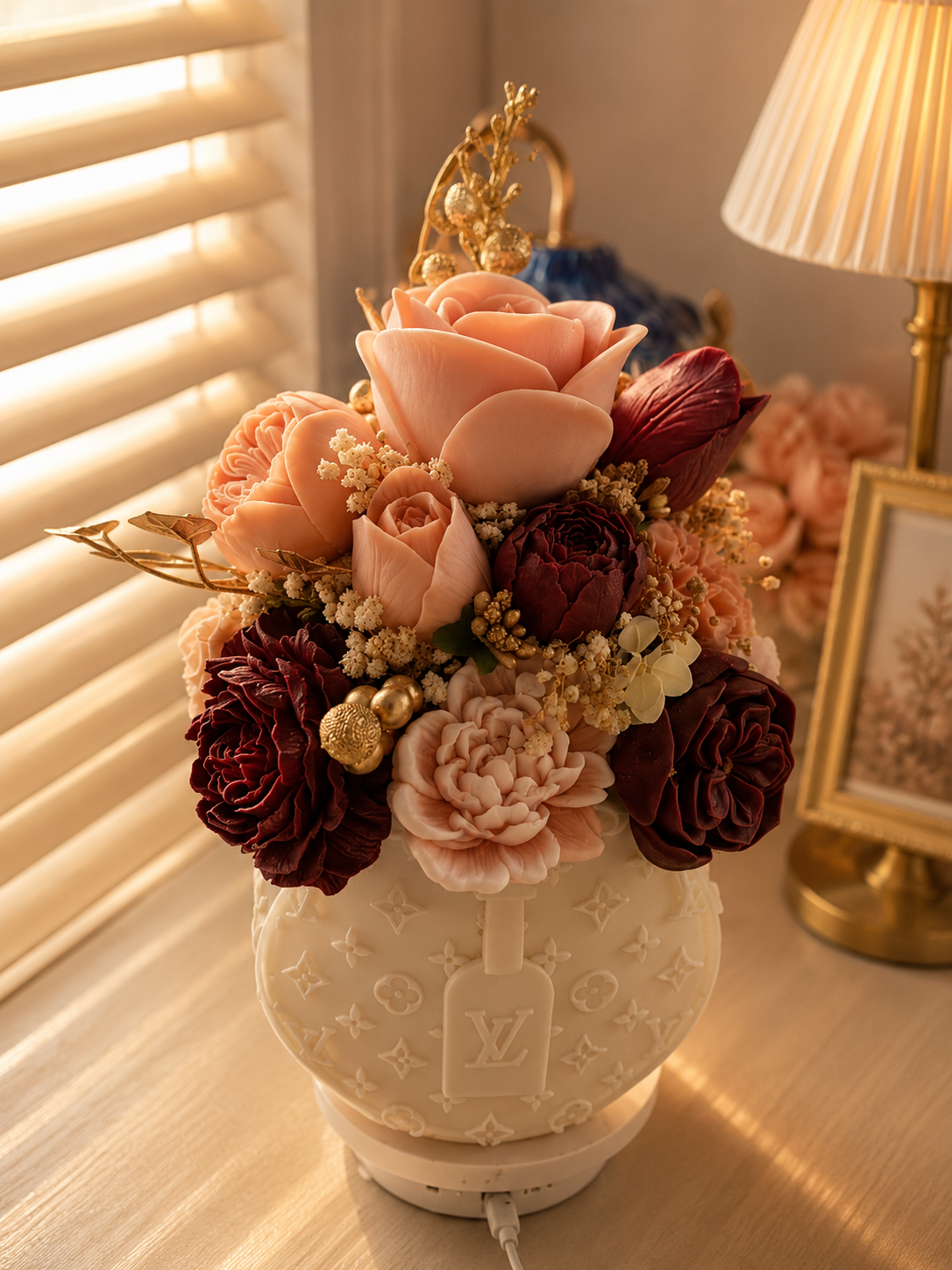 La Malle Dorée - Flower Candle/Wax Melt Bouquet (Pick Up ONLY)