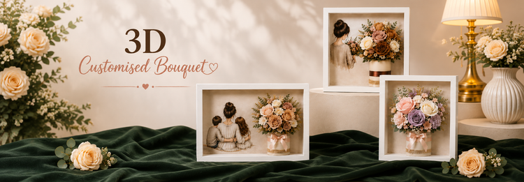 3D Customised Frame Bouquets