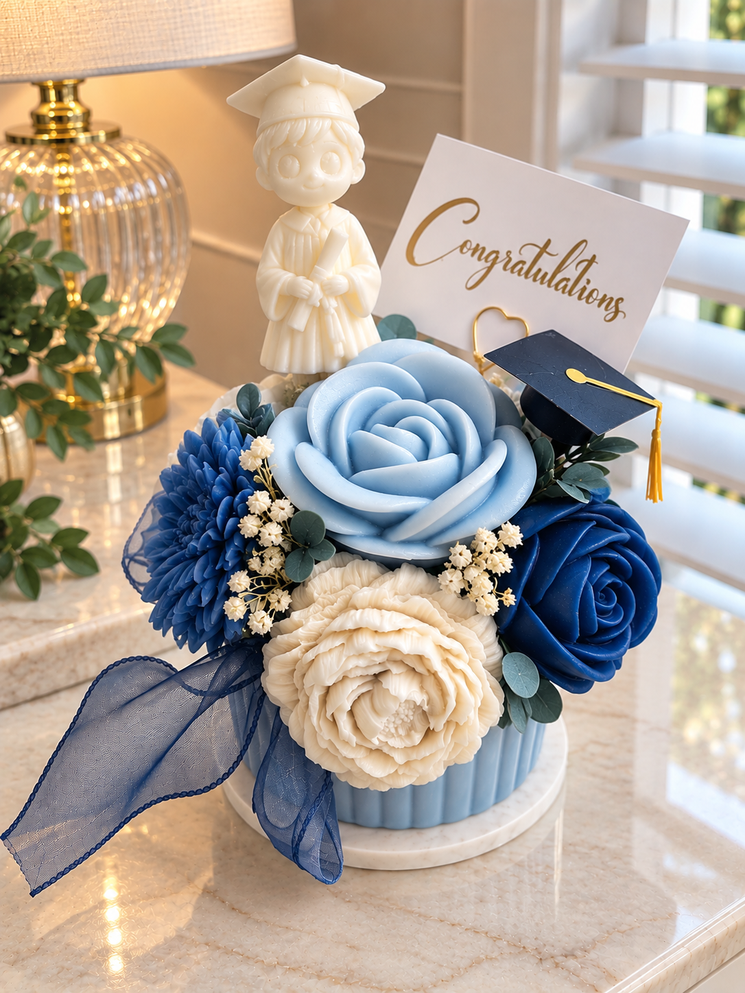 The Graduation Bouquet - Boy -  Candle/Wax Melt Bouquet