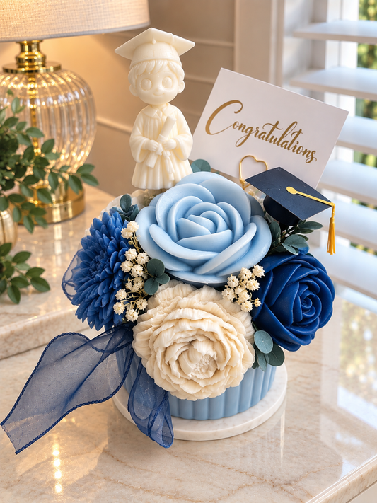 The Graduation Bouquet - Boy -  Candle/Wax Melt Bouquet