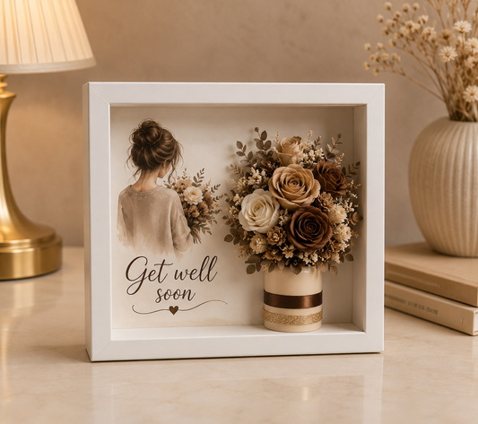 3D Customised Frame Bouquet Get Well Soon