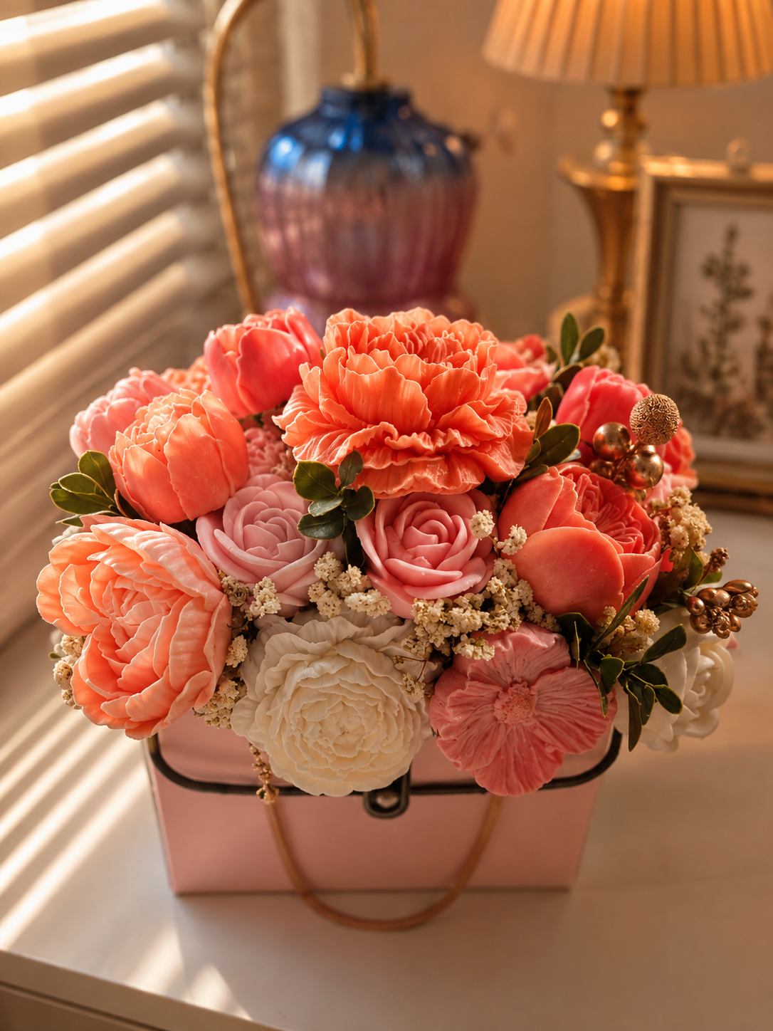 The Baguette Flower Candle/Wax Melt Bouquet