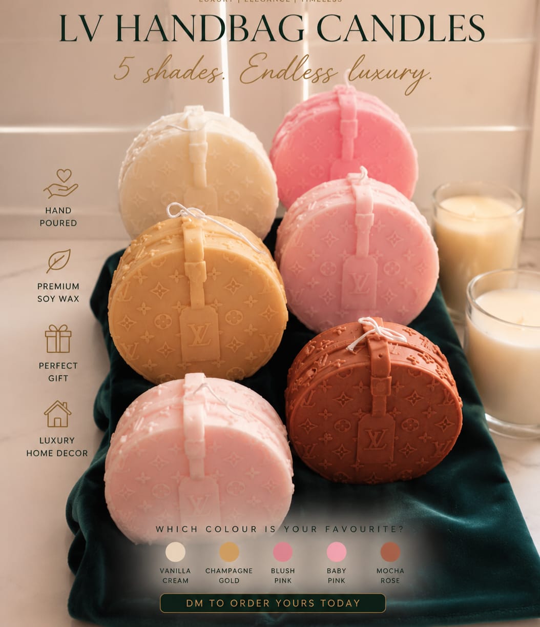 La Malle Dorée - Round Bag Candle