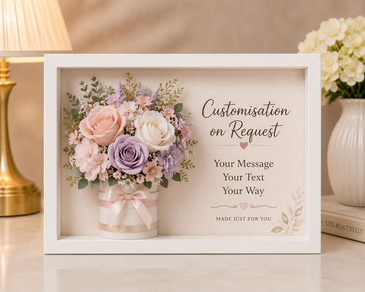 3D Customised Frame Bouquet - Pastel
