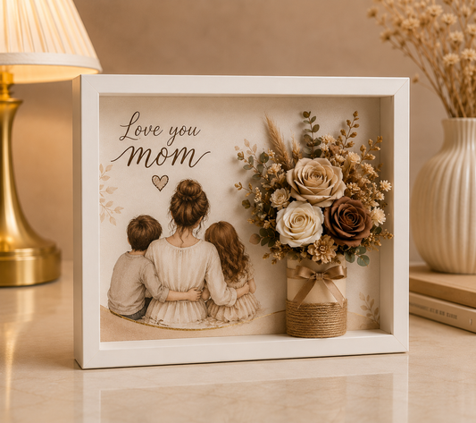 3D Customised Frame Bouquet - Love You Mom