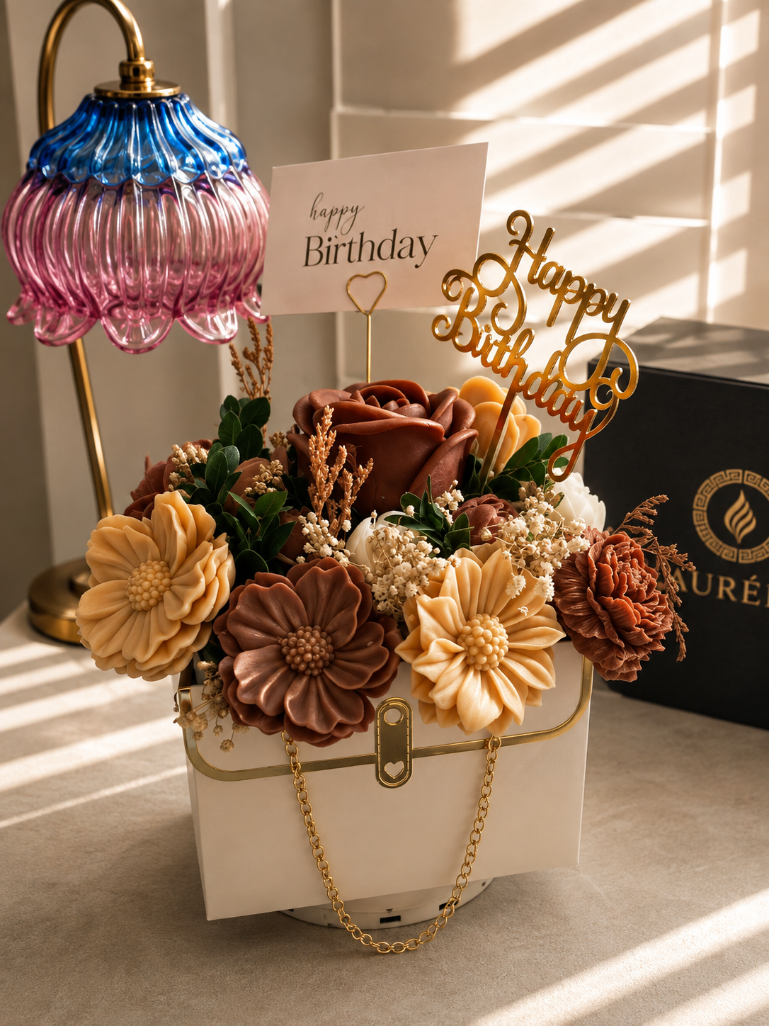 The Baguette Flower Candle/Wax Melt Bouquet