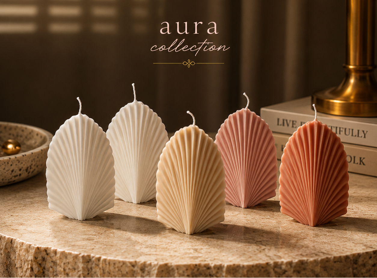 Palm Leaf Candle - Decorative