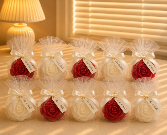 Rose Candle Party Favours